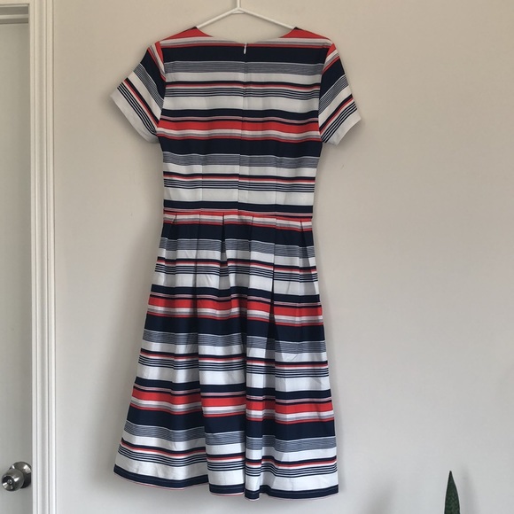 NWT Mikarose striped fit and flare dress size small - Picture 2 of 6